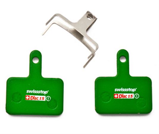 DISC C 15 Bremsbelag, organisch für Shimano Deore, diverse TektroTRP Bremsen  grün  ORGANISCH
