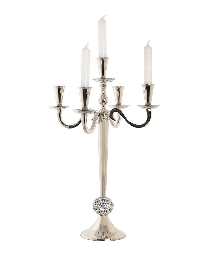 Chrome Acrylic Aluminum Candleholders
