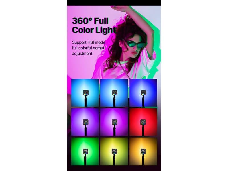 Ulanzi Videoleuchte L2 RGB Magnetischer Lichtwürfel für Content-Creators und Vlogger