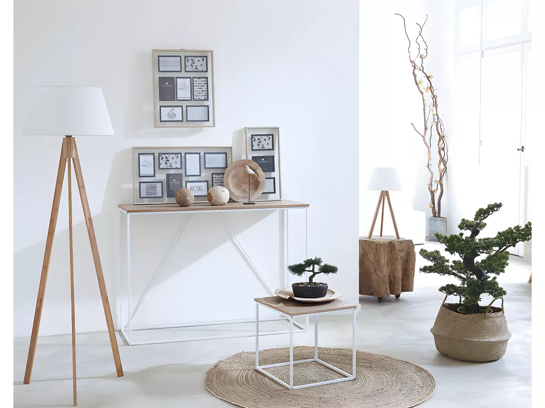 Plante artificielle Bonsaï dans un pot en céramique H 23 cm