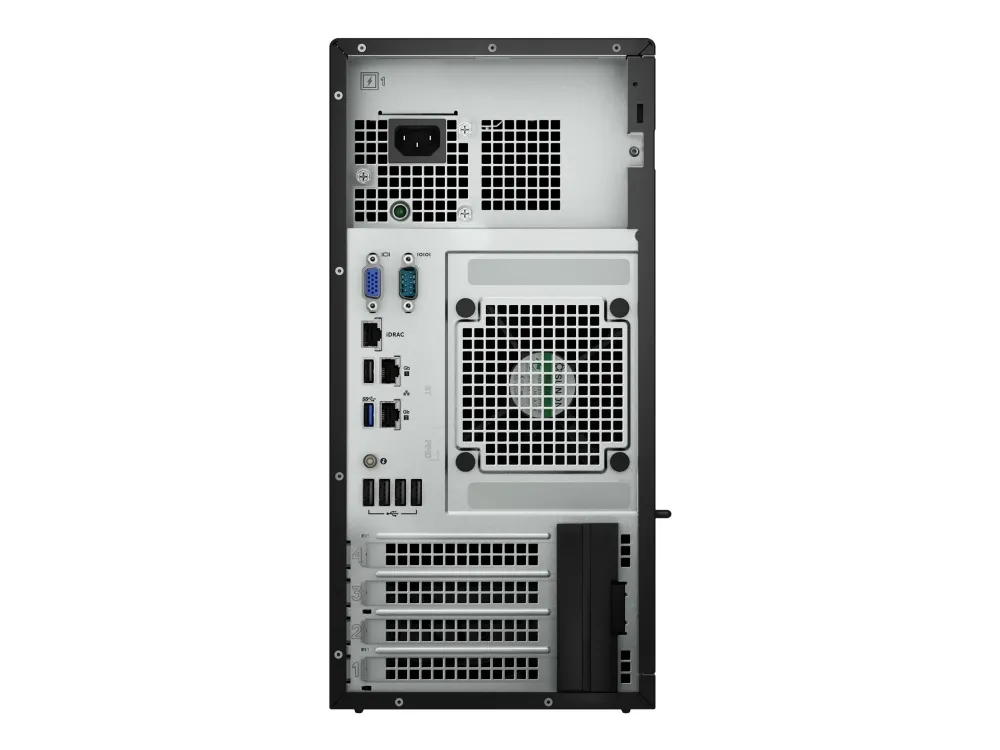 Dell PowerEdge T150 - Server - MT envejs - 1 x Xeon E-2334 / op til 4.8 GHz - RAM 16 GB - HDD 2 TB - Matrox G200 - Gigabit Ethernet - intet OS - skærm: ingen - sort - BTP - med 3 års Basic Onsite