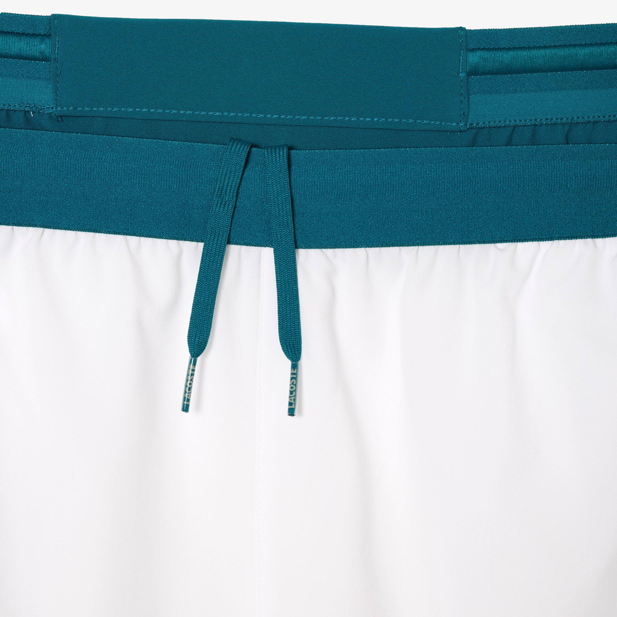 Short homme Lacoste SPORT x Novak Djokovic color-block Shorts - Blanc - Lacoste - Homme