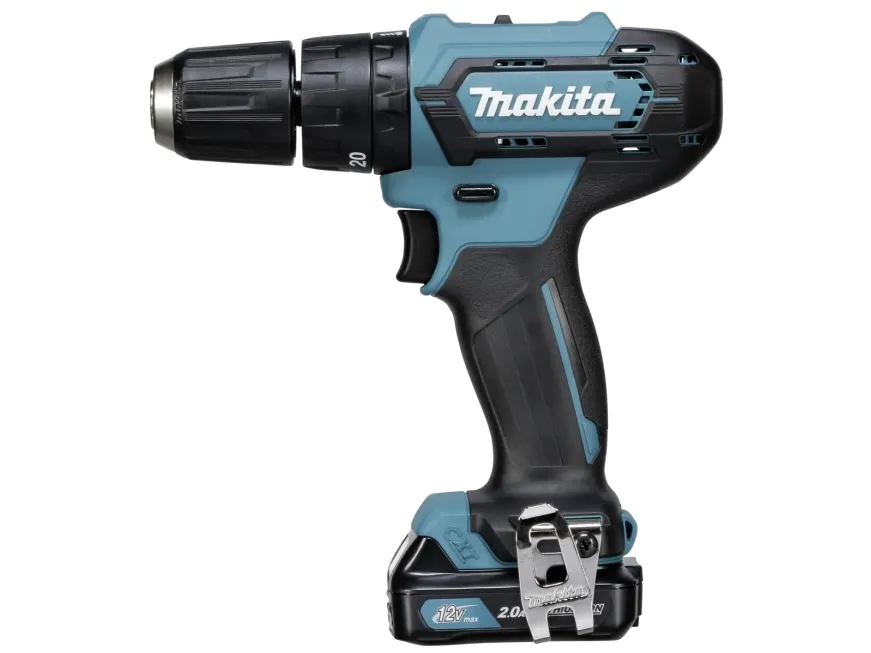 Makita - Støddriver - ledningfri - 2-hastigheders - nøgleløs borepatron 10 mm - 30 N·m - 2 batterier - 12 V