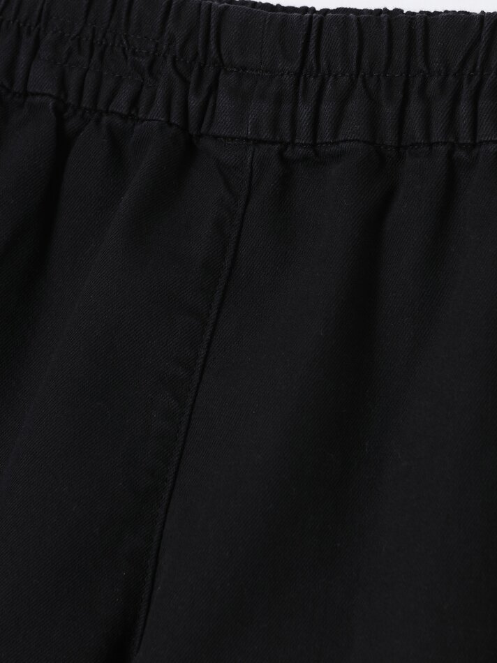 Calções de ganga com bolsos - Preto