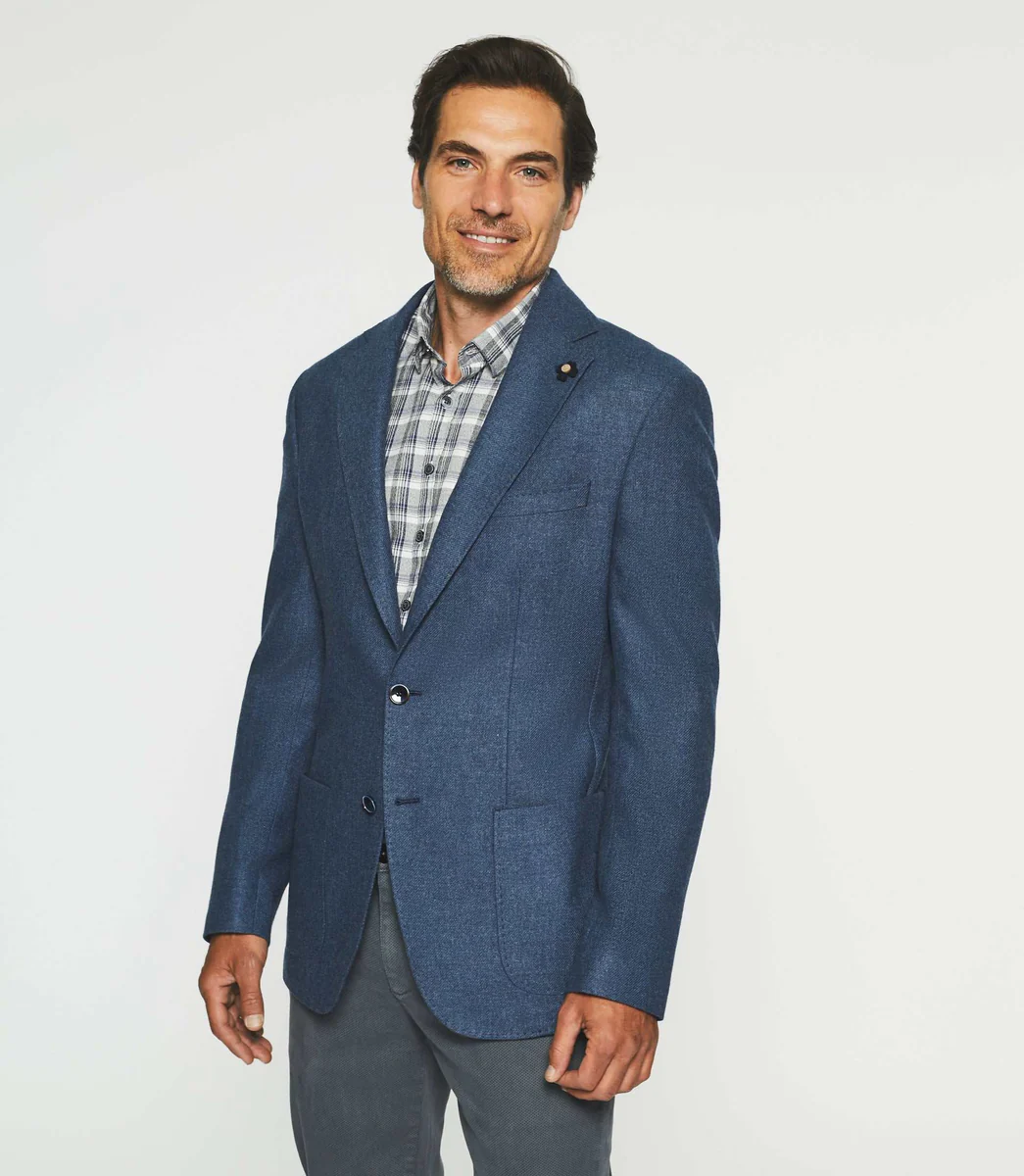 Veste à deux boutons bleu indigo DOLCE
