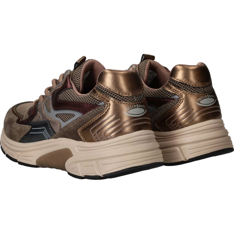 Gabor Rollingsoft Sneakers Taupe Dames