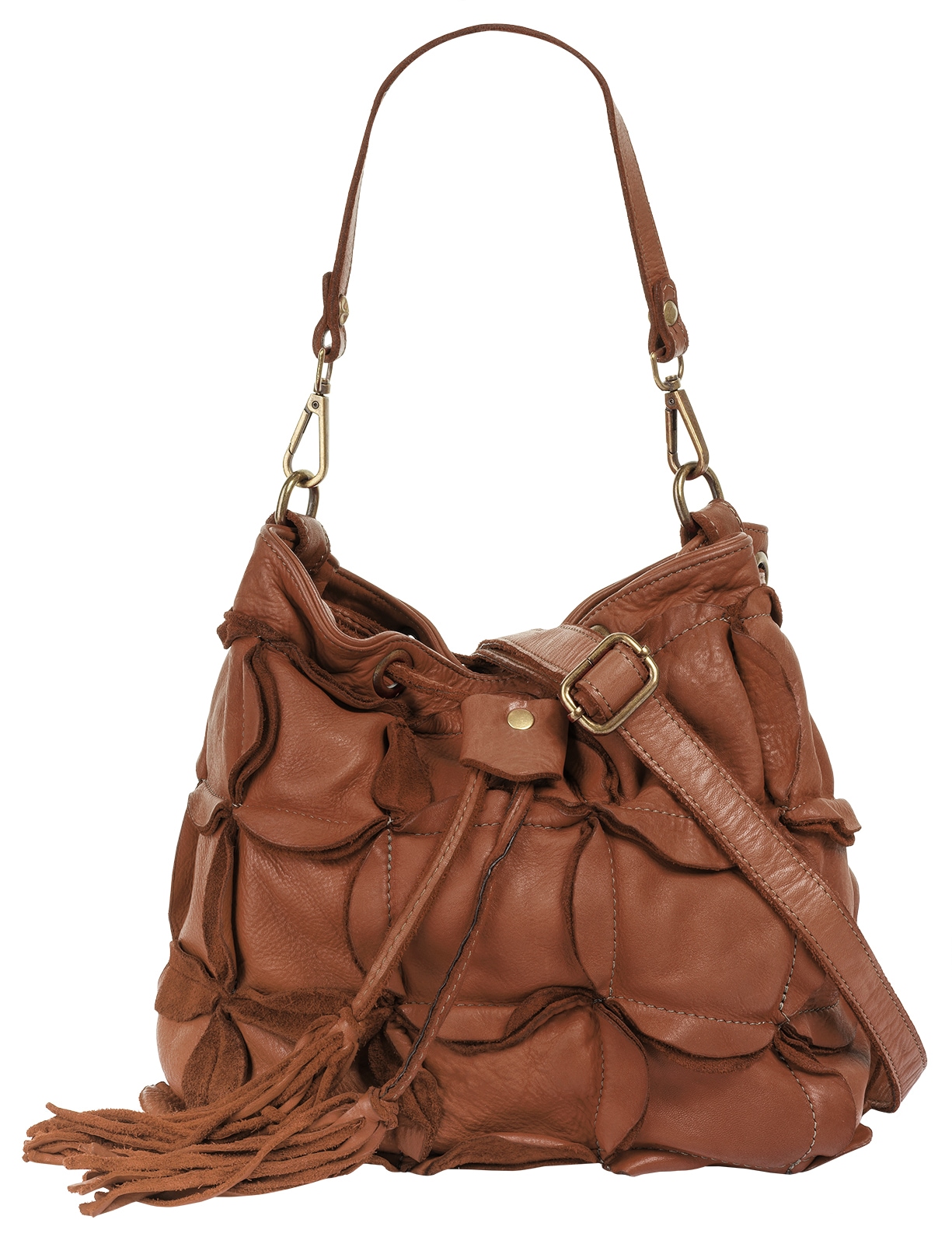Samantha Look Henkeltasche echt Leder, Made in Italy