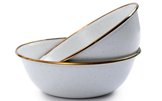 Barebones emailliertes Schüssel Set Enamel 2 teilig