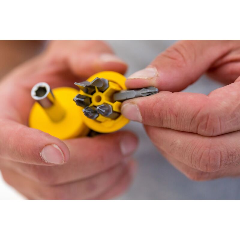 Tournevis porte-embouts boule bi-matière + 6 embouts