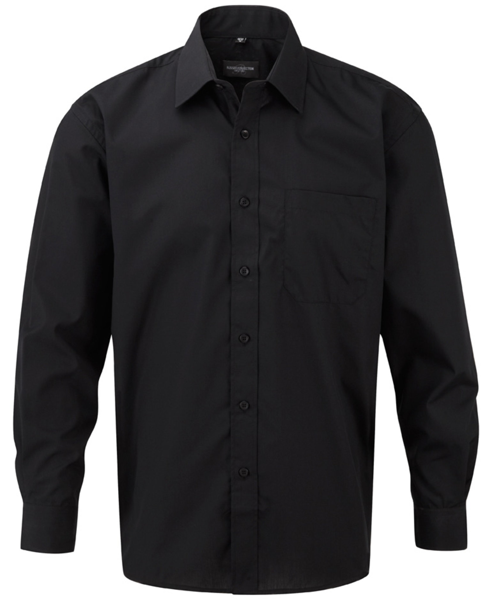 Russell Collection J934M - Chemise Popeline Élégante à Manches Longues
