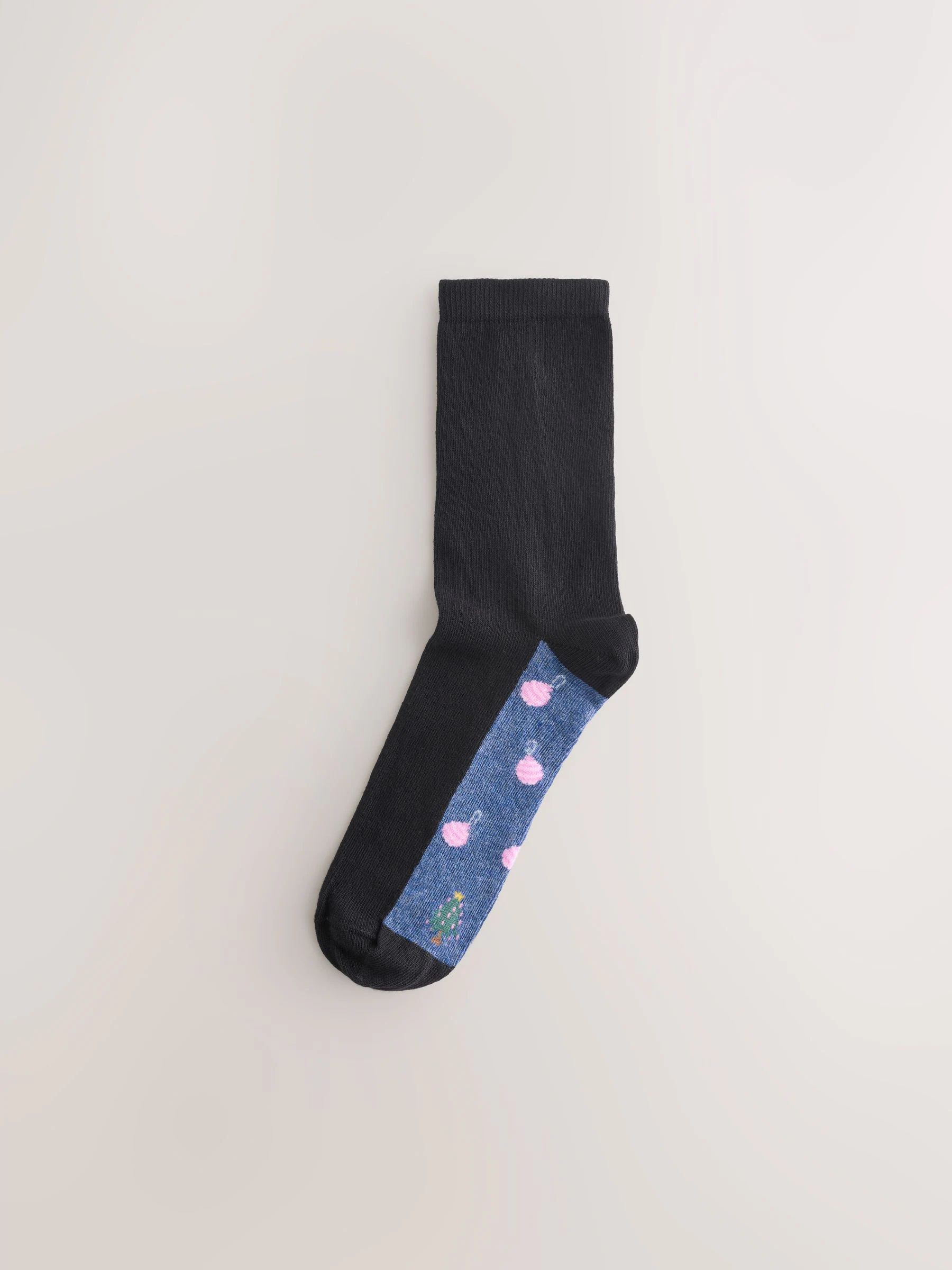 Kerstmis all-over print personage - Set van 4 paar enkelsokken