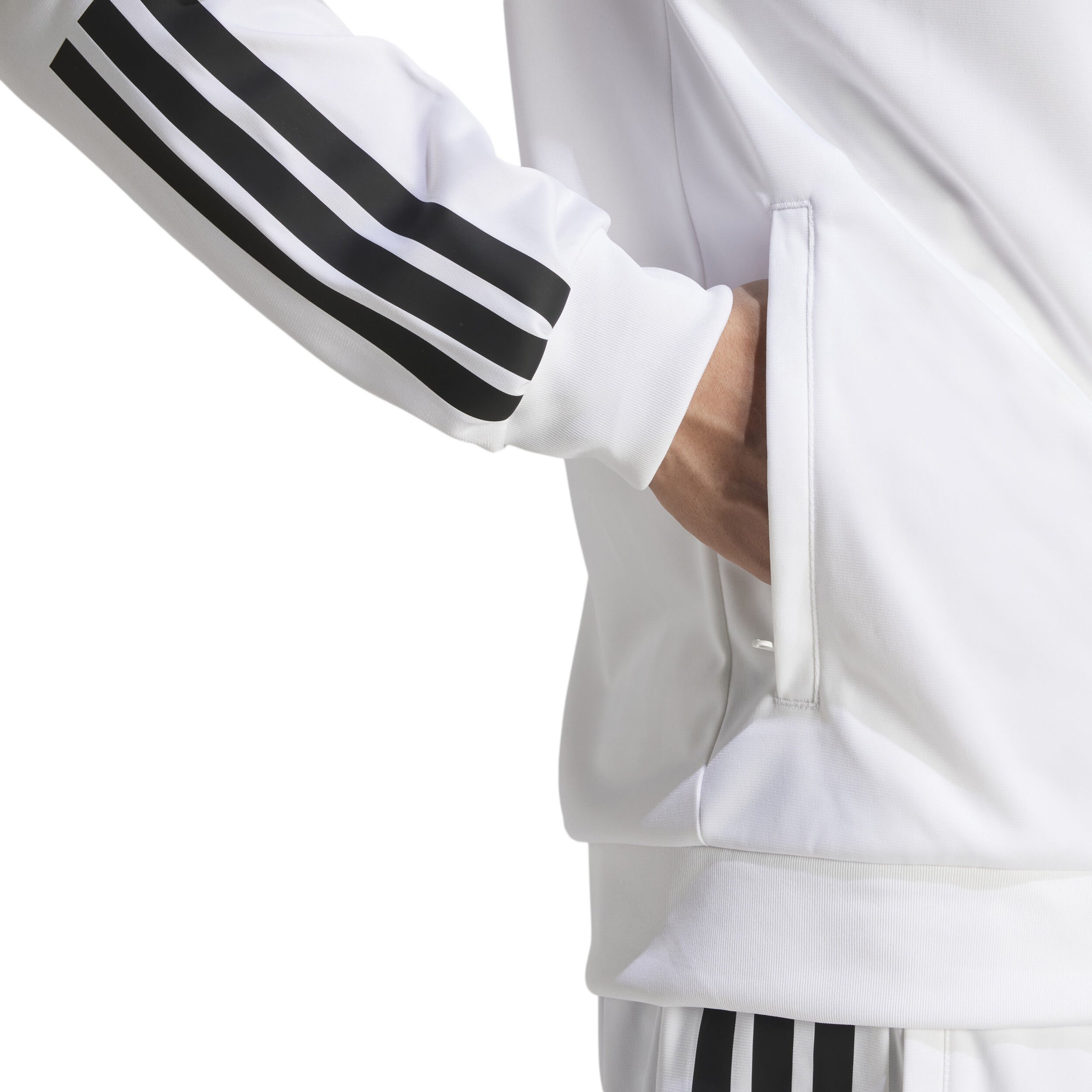 adidas 3 Stripes Knit Veste De Survêtement Hommes - Blanc , Noir