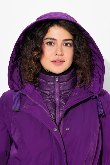 HYPRAR Performance-Parka, Stehkragen, Kapuze, recycelt