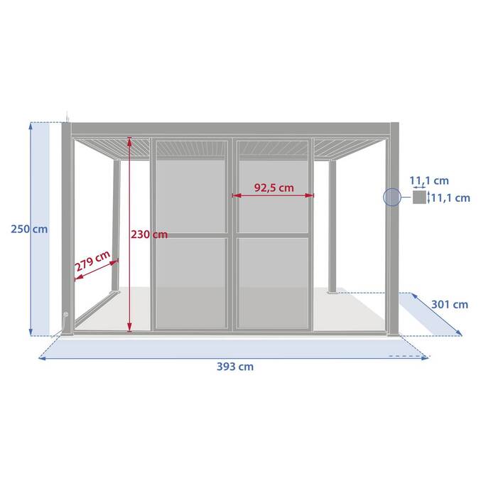 Portes coulissantes EVORA Graphite