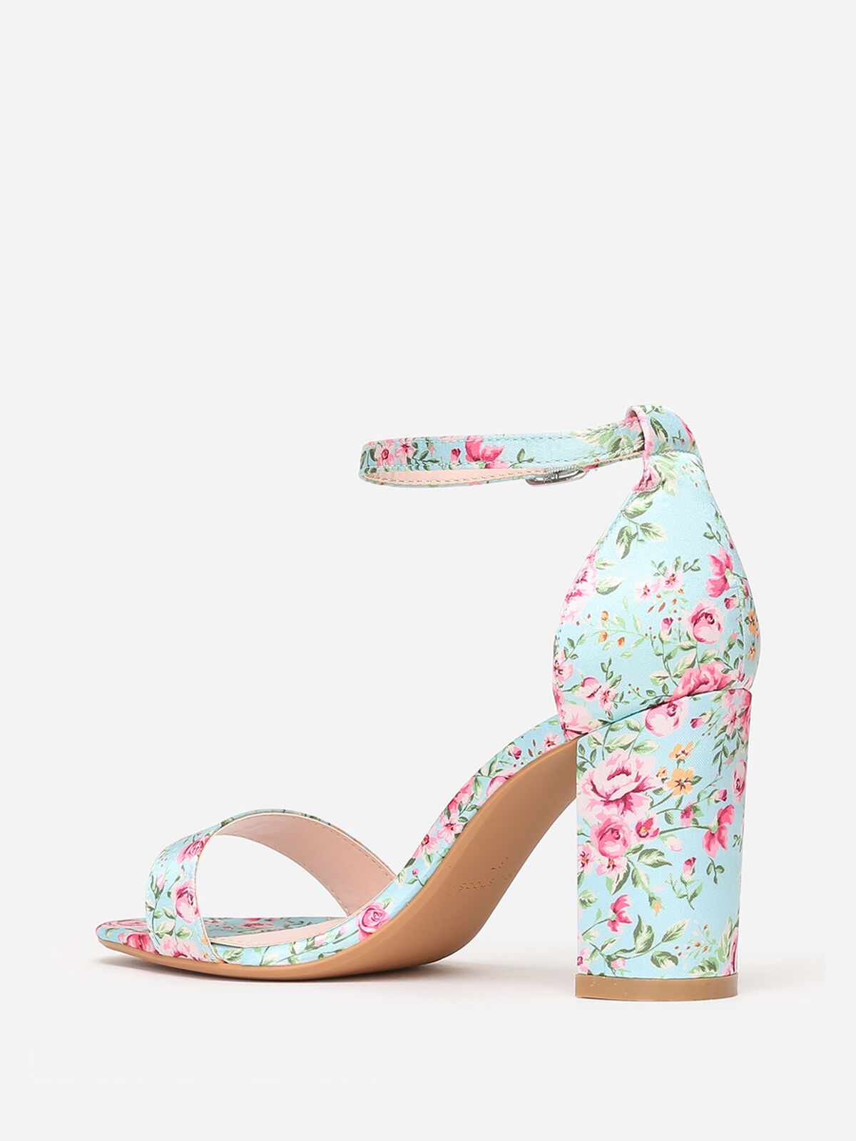 Sandales à motif fleurs- Vert