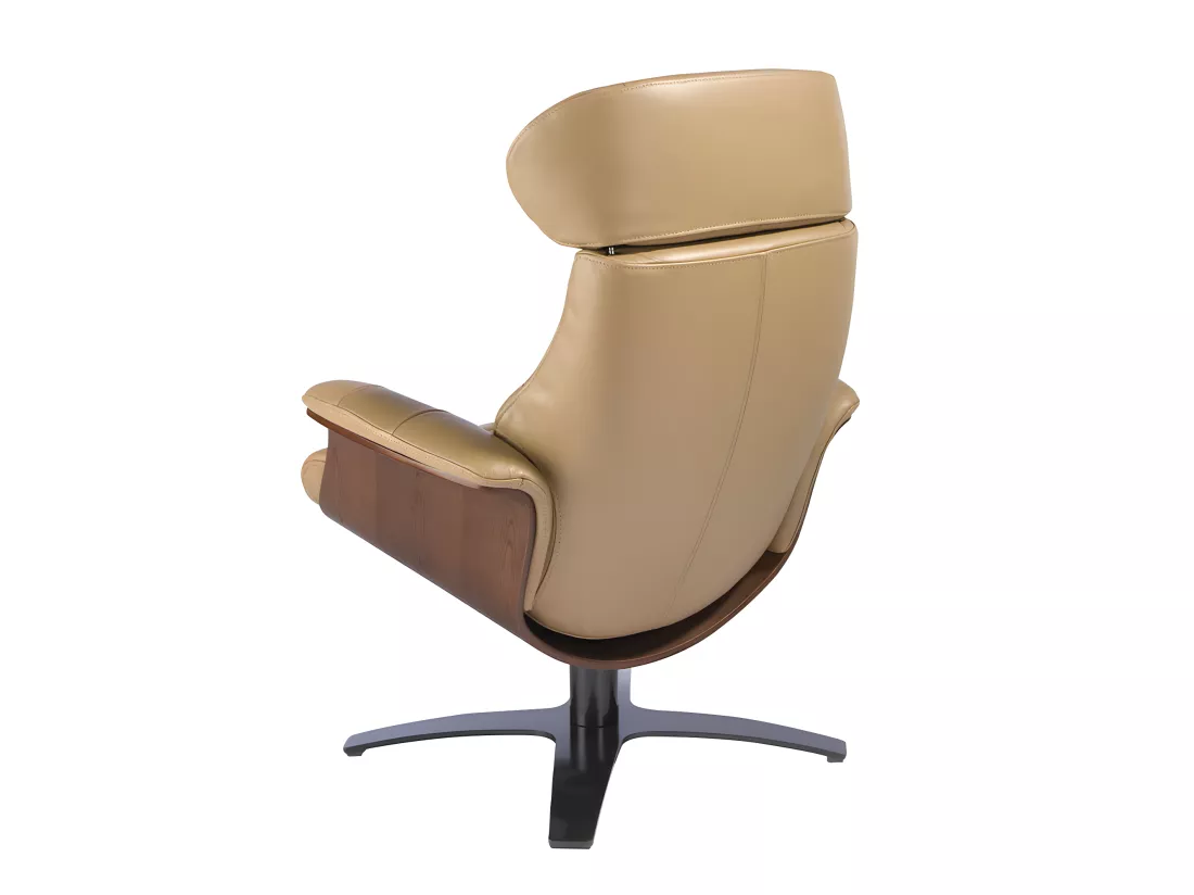 Fauteuil pivotant rembourré en cuir 5087 ANGEL CERDA