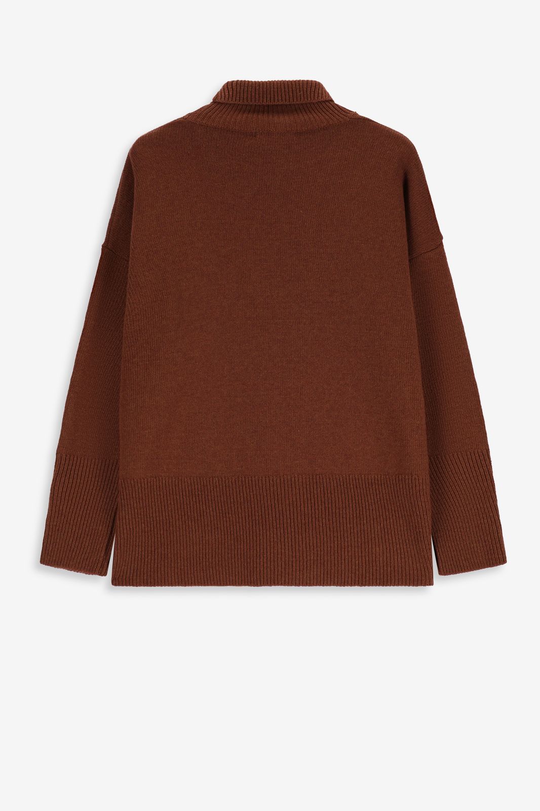 Bruine trui met turtle neck