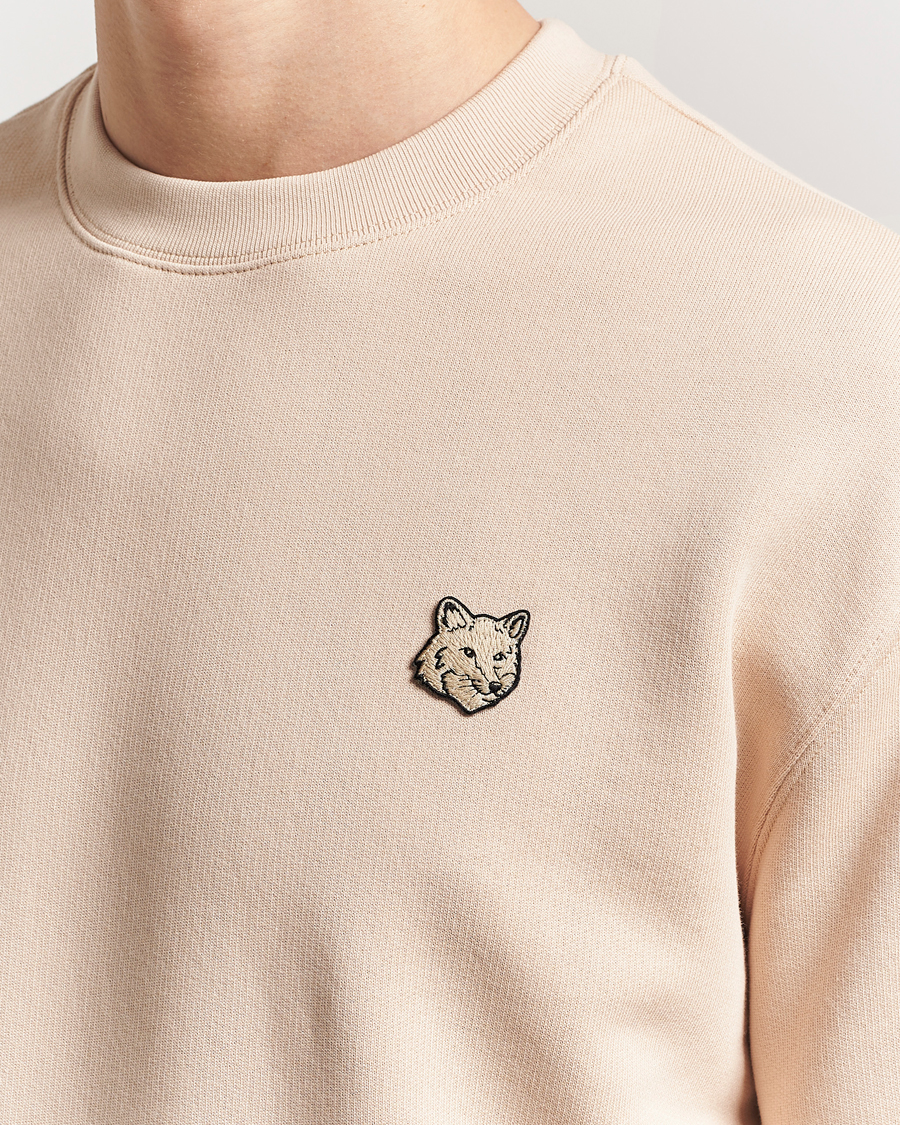 Maison Kitsuné Tonal Fox Head Sweatshirt Smoke Beige