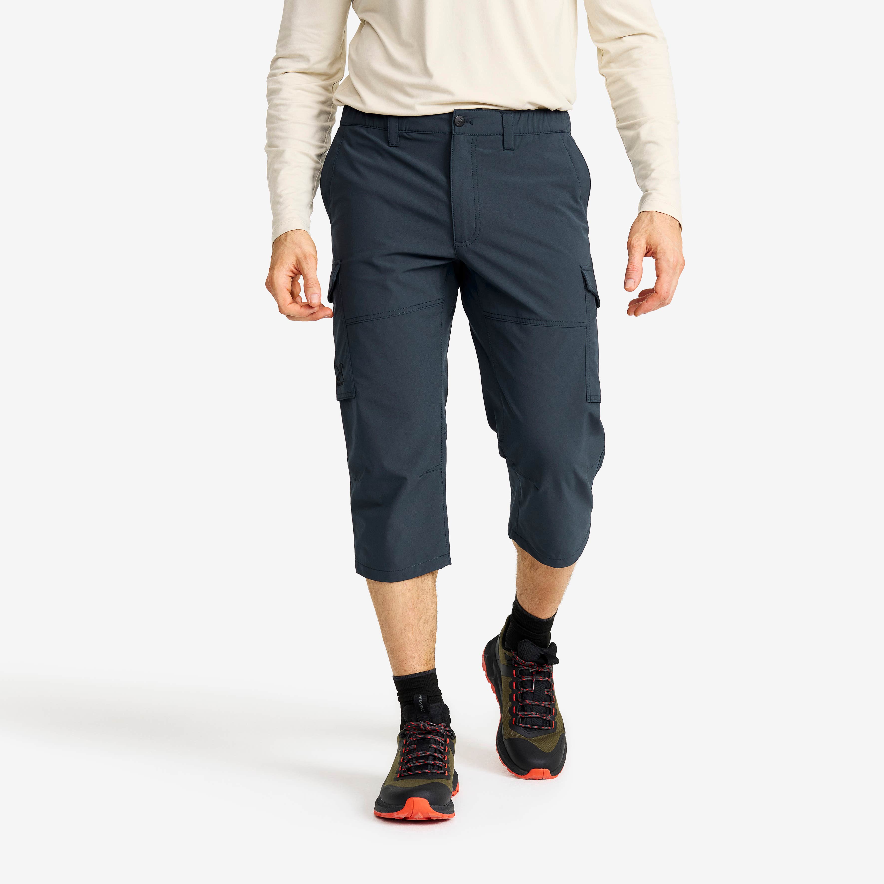 Adventure 3/4 Cargo Stretch Pants Herre Blueberry
