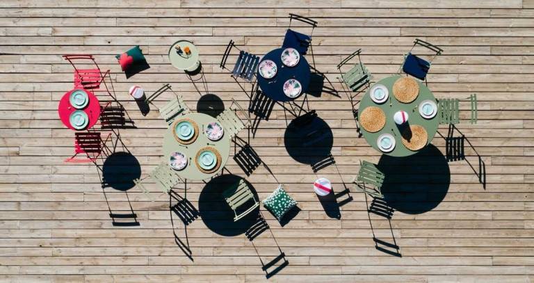 Fermob Bistro tuintafel 117 Deep Blue