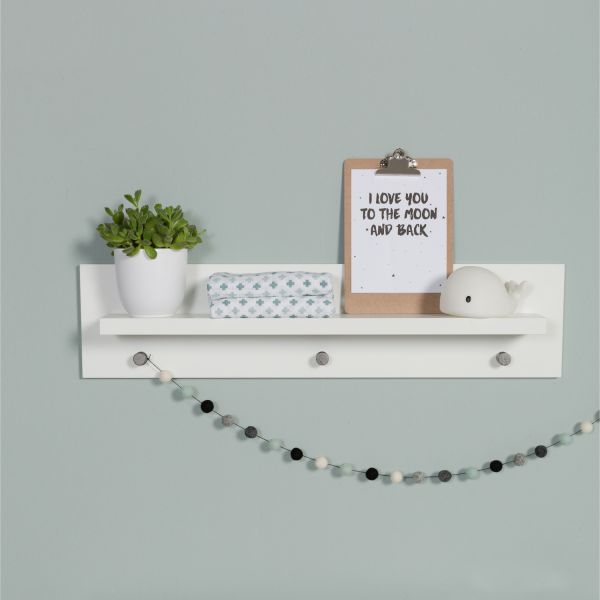 Kidsmill Brent Babykamer Wit | Bed 60 x 120 cm   Commode