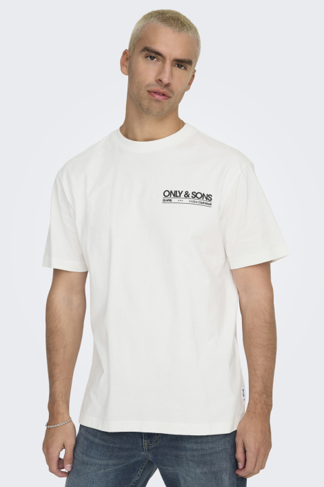 Only & Sons witte heren t-shirt
