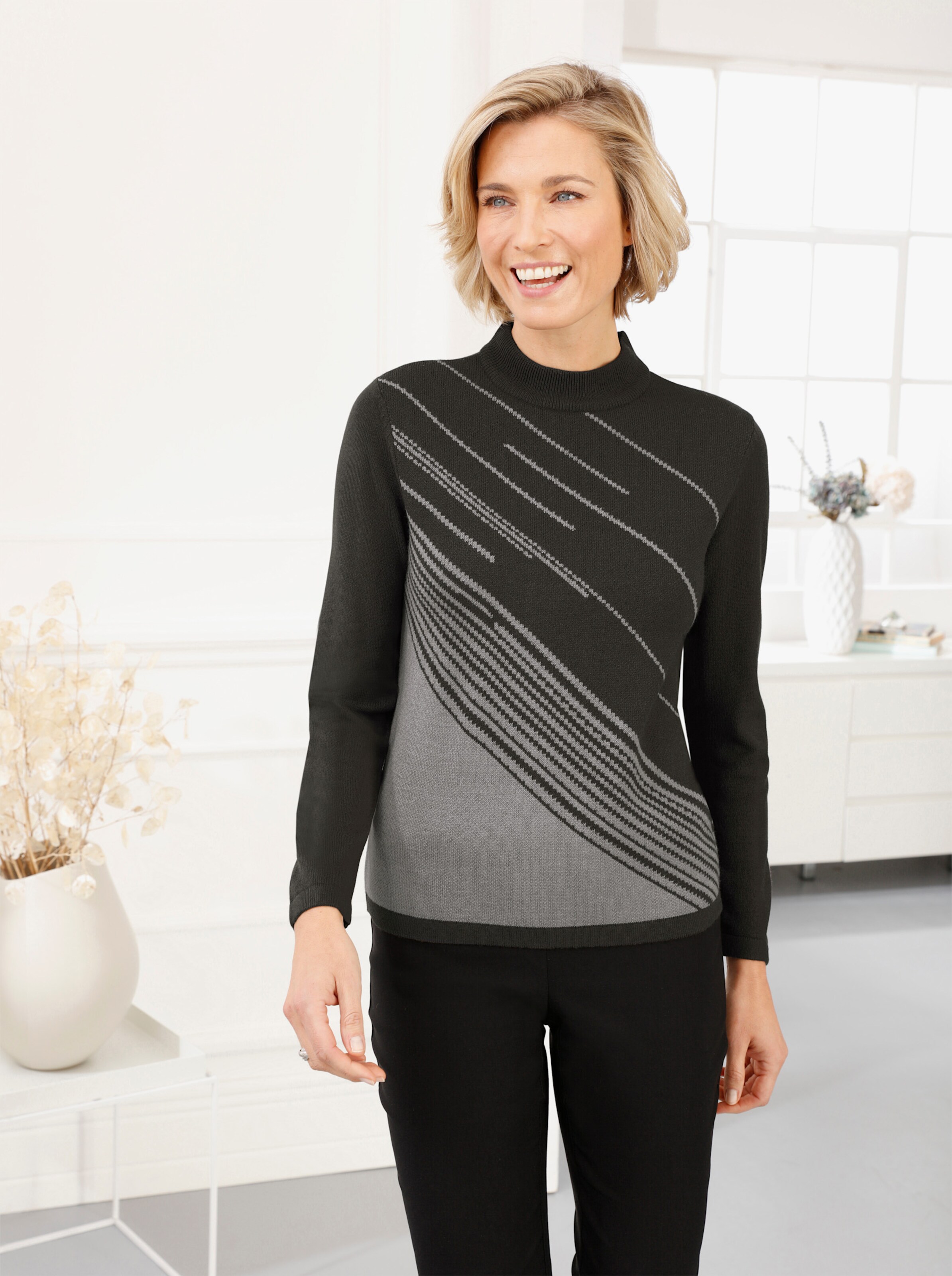 Jacquard-Pullover