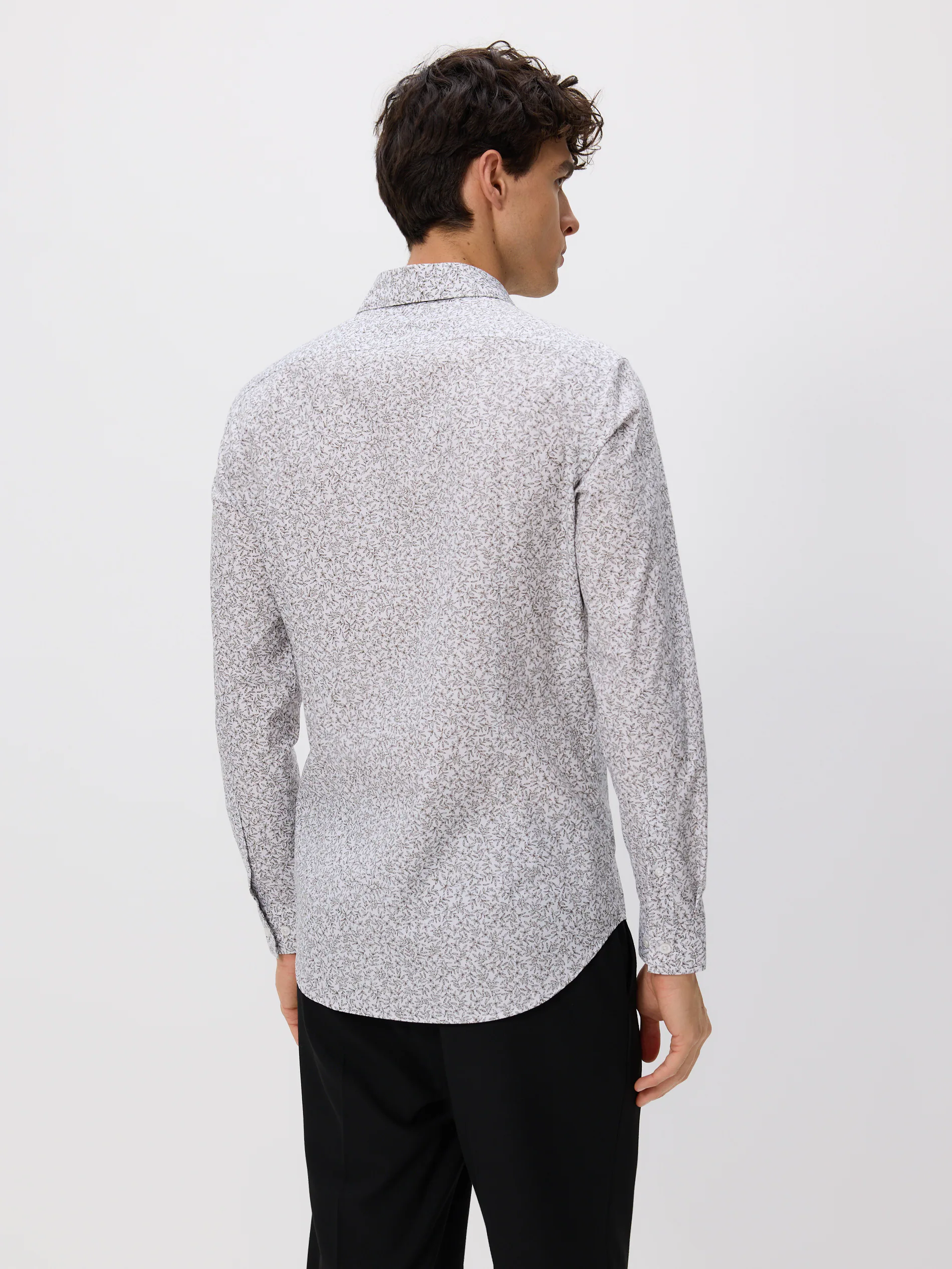 Slim fit Hemd mit Mikroprint