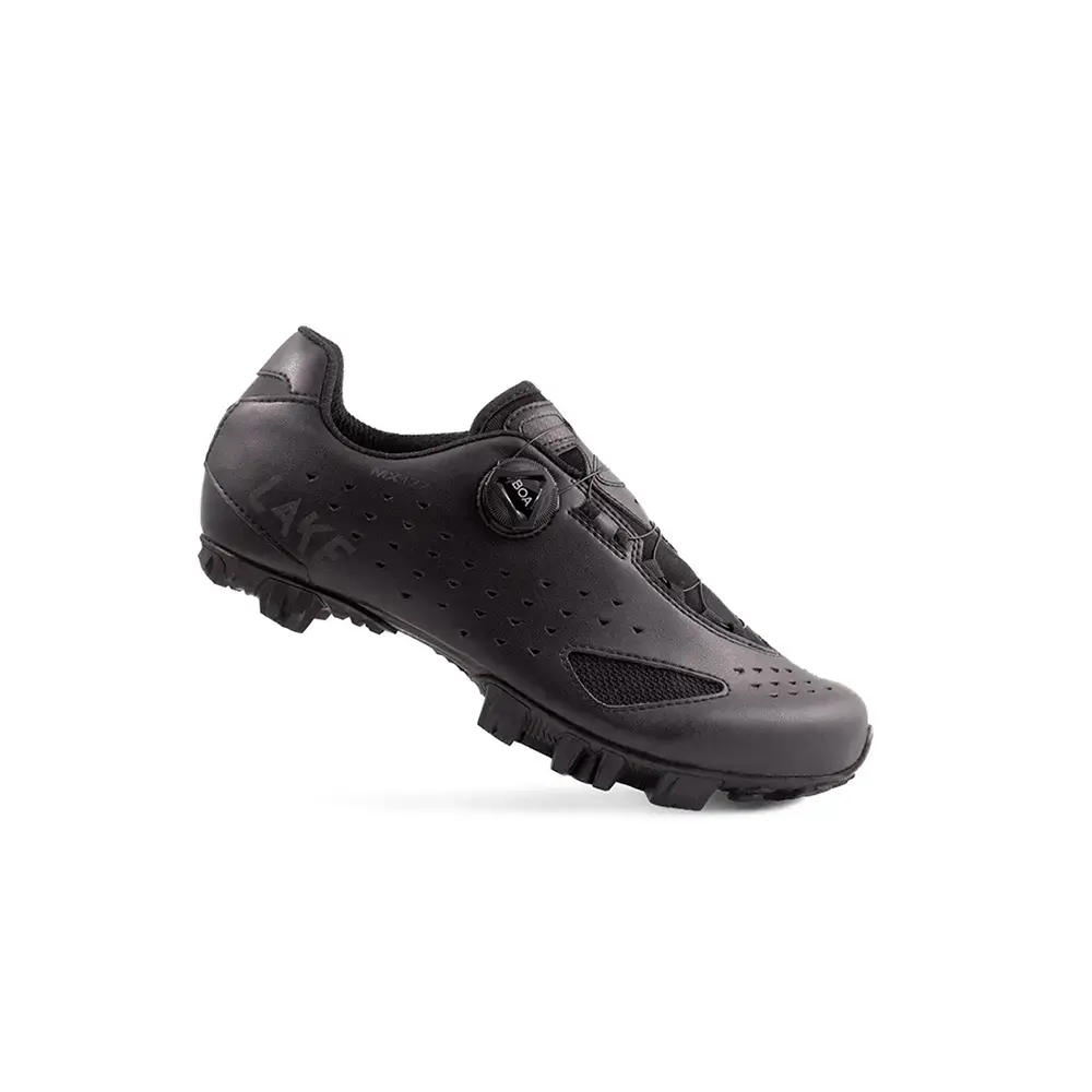 Lake MX177 Mountainbikeschoenen Reflecterend Zwart/Zwart Heren