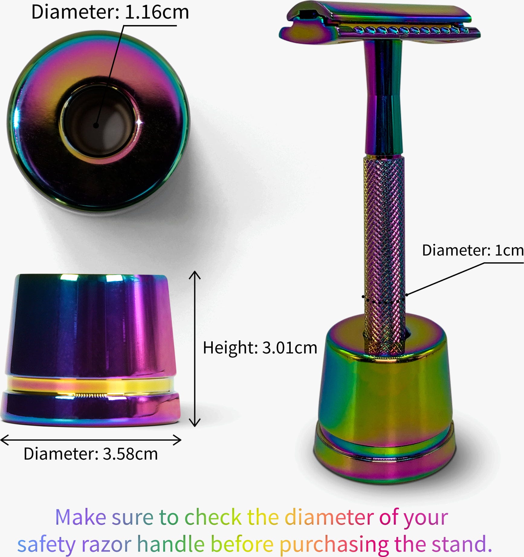 Bambaw  Rasierständer, Rainbow