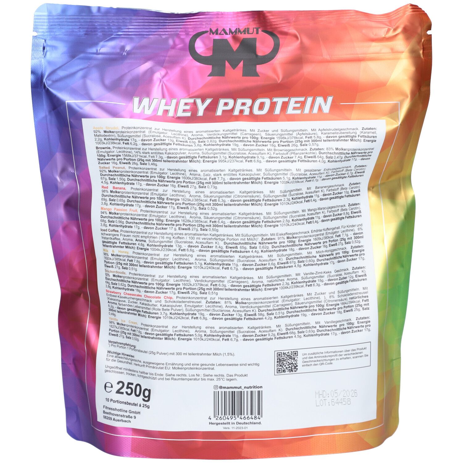 Best Body Nutrition Whey Protein - Mix Beutel
