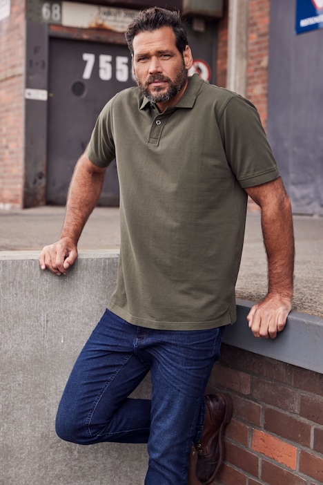 Poloshirt, Basic, Halbarm, Piqué, bis 10XL