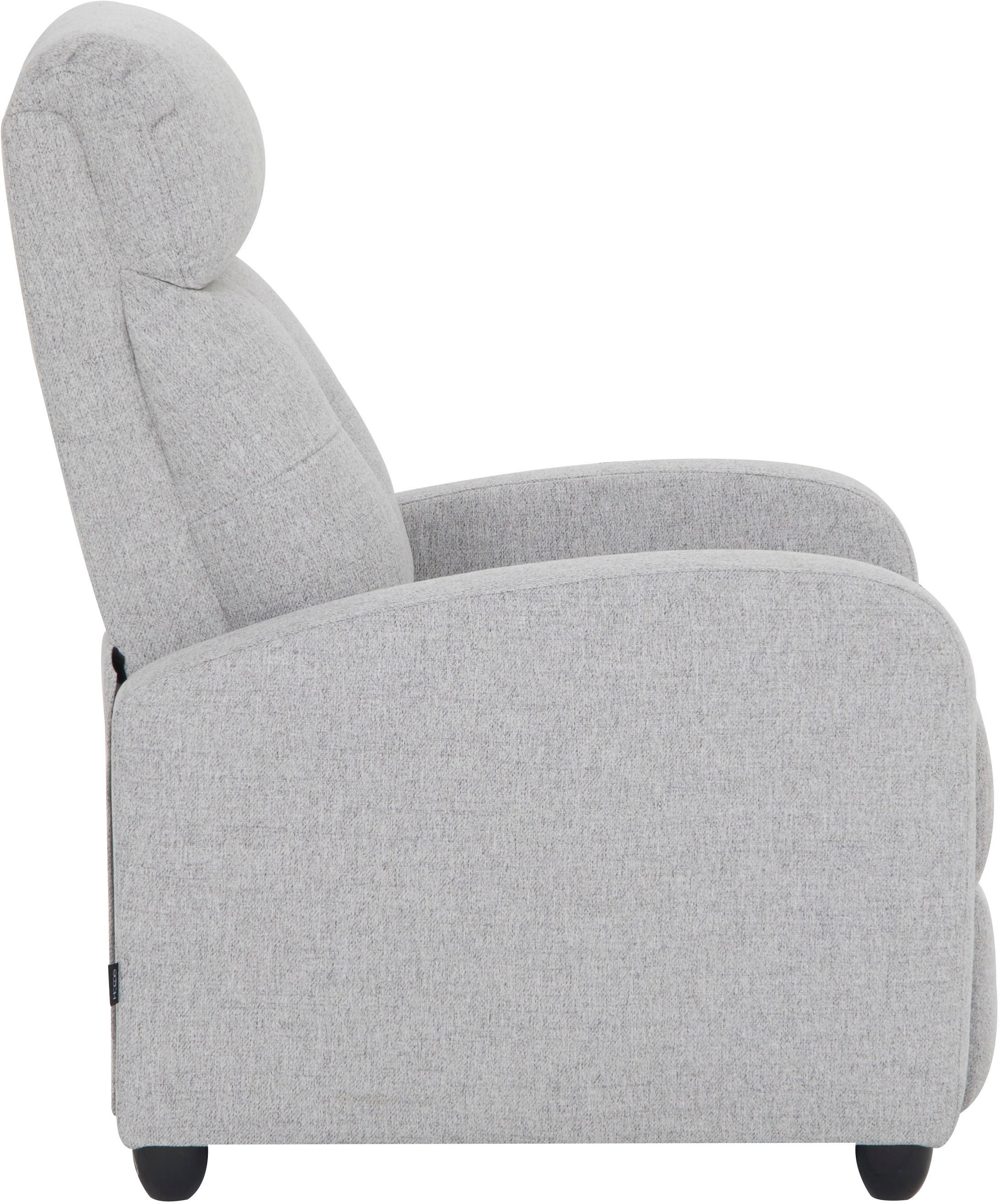 Home affaire Relaxsessel »VESOUL, TV-Sessel, Ruhesessel mit Schlaffunktion, Webstoff« Loungesessel mit manueller Relax- und Liegefunktion (105°-135°)