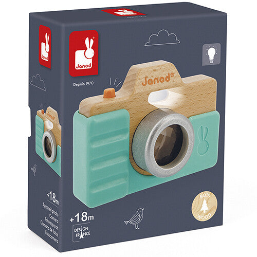 Janod fotocamera met geluid, flits en caleidoscoop - groen