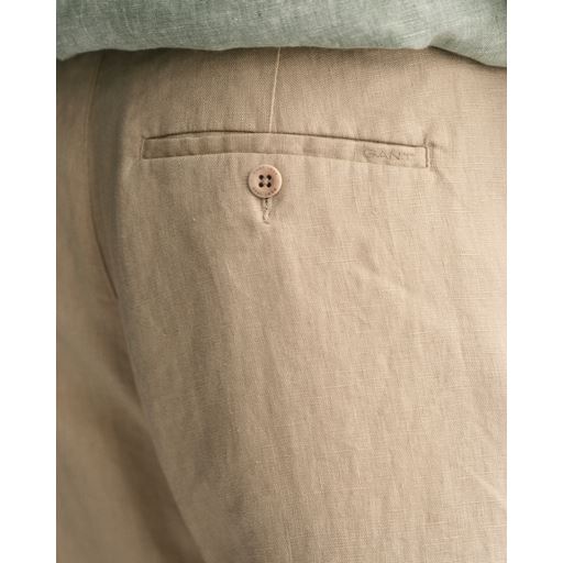 GANT Relaxed Fit Hørbukser, Dry Sand, XXL