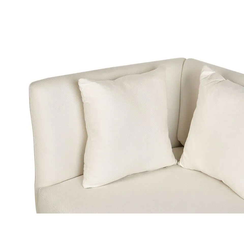 RIOM - Chaise longue - Wit - Rechtszijdig - Stof