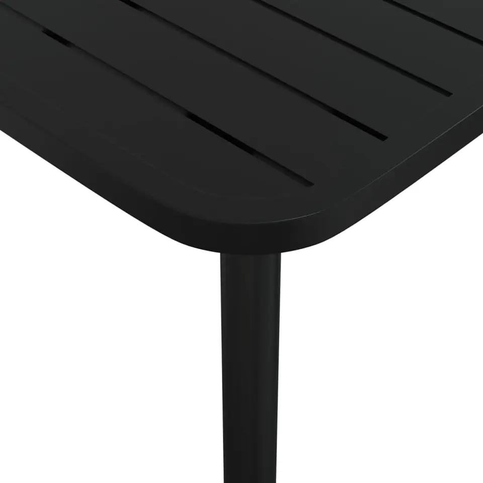 vidaXL - Tuintafel - Antraciet - Staal - 110 x 80 x 71 cm