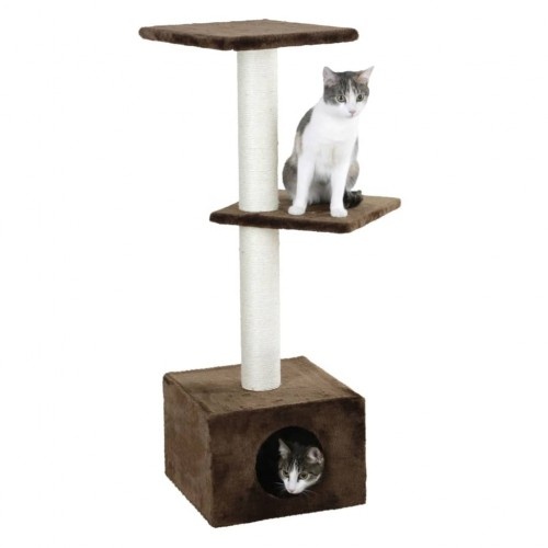 Árvore para gatos marrom de 3 níveis Kerbl