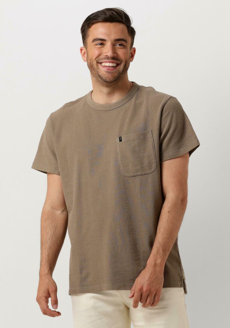BUTCHER OF BLUE beige butcher of blue t-shirt adrien pkt tee