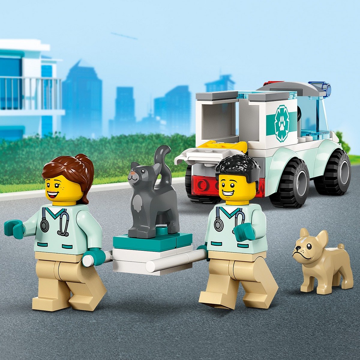 L'intervention du véhicule vétérinaire Lego City 60382
