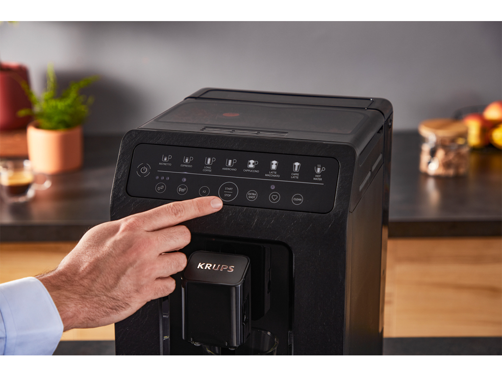 MÁQUINA DE CAFÉ EXPRESSO AUTOMÁTICA KRUPS EA897B10 PRETA
