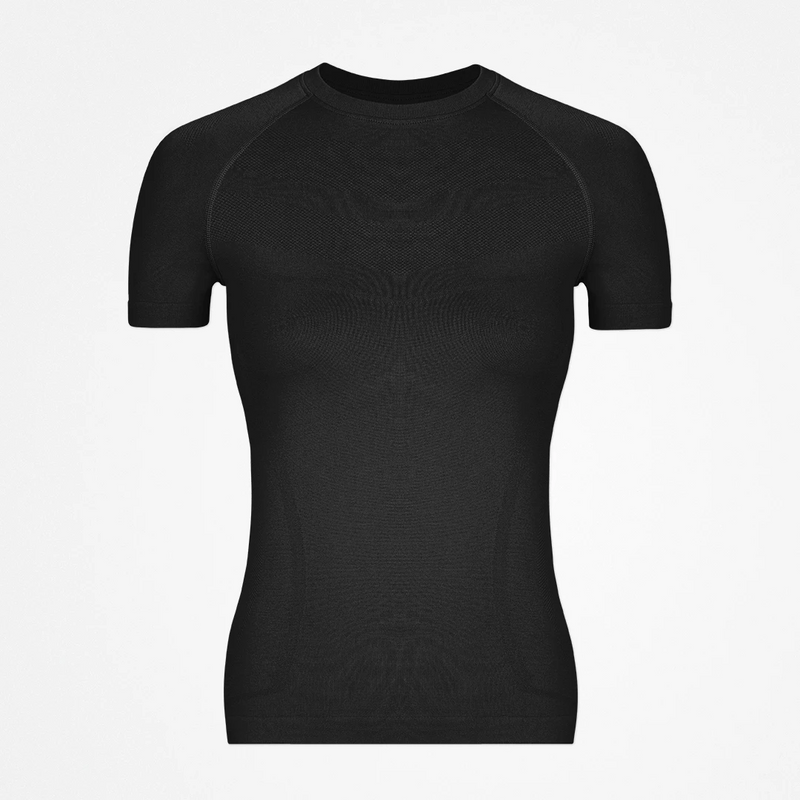 Sport Shirt Seamless Damen Schwarz