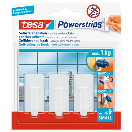 tesa Powerstrips tesa Minihaken Classic, weiss