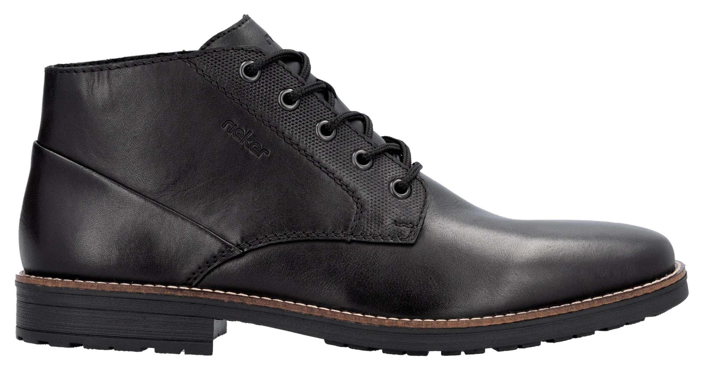 Rieker Schnürstiefelette  , Schnürboots, Business-Schnürer, Stiefelette mit weicher Decksohle
