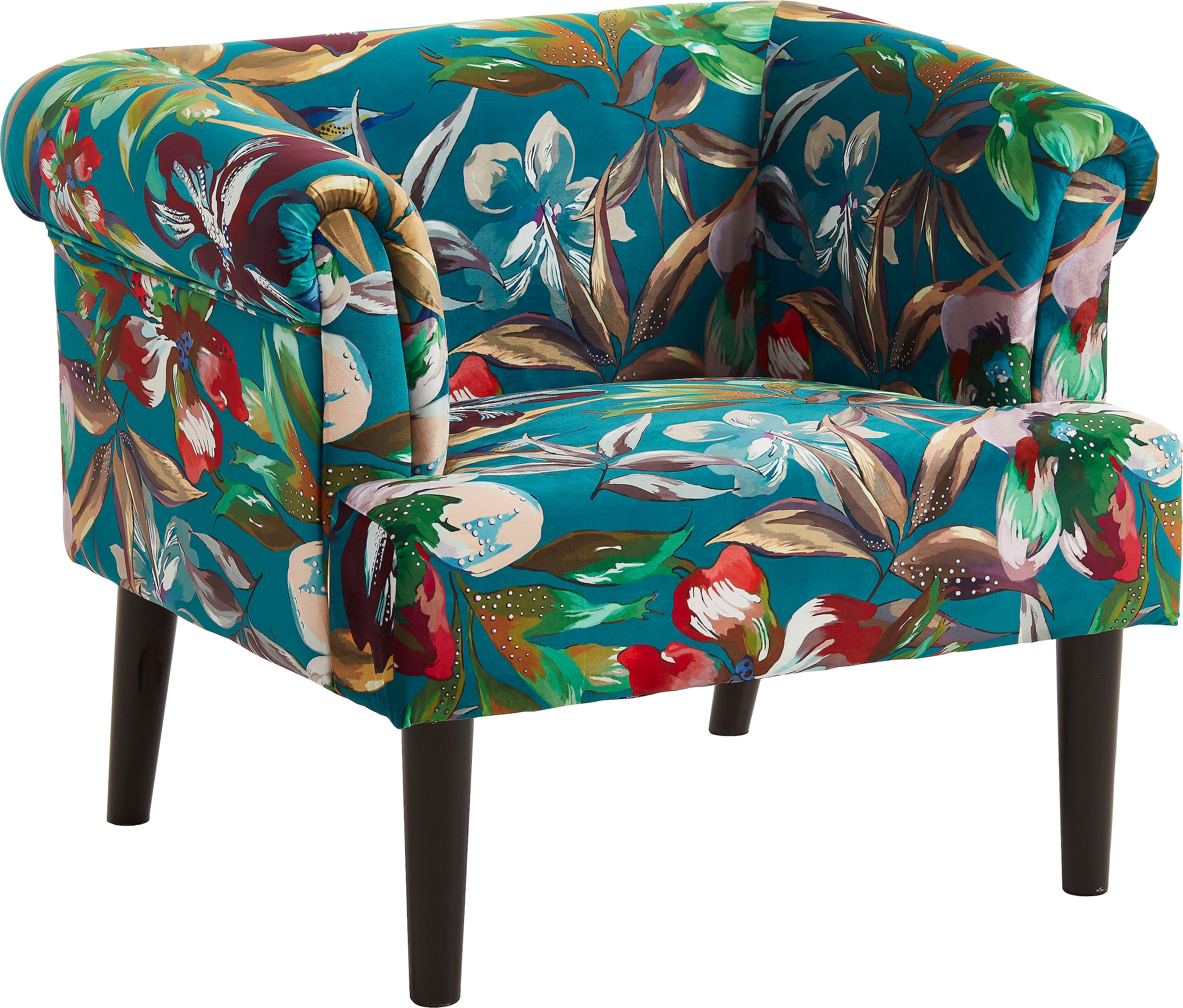 ATLANTIC home collection Sessel »Charlie« Loungesessel mit Wellenunterfederung
