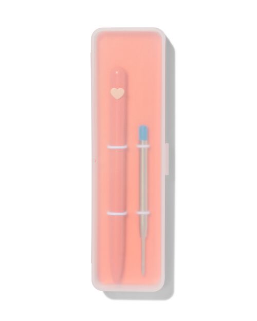 stylo à bille à encre bleue dans une boîte cadeau