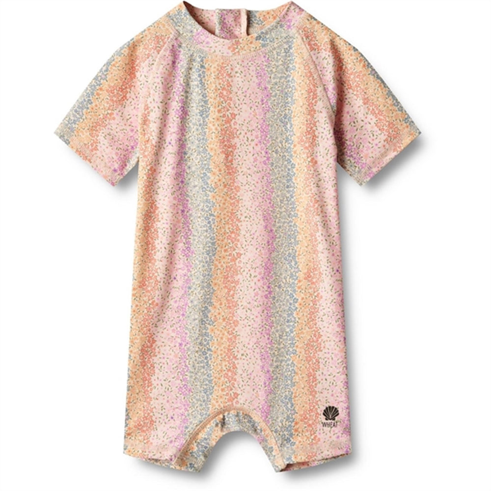 Rainbow Flowers Badeheldragt Cas - Wheat → Luksusbaby.dk