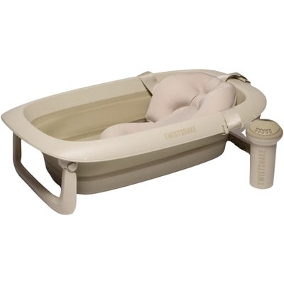 Twistshake Limited Edition Badebalje inkl. Badestøtte & Skyllekanne, Faded Beige