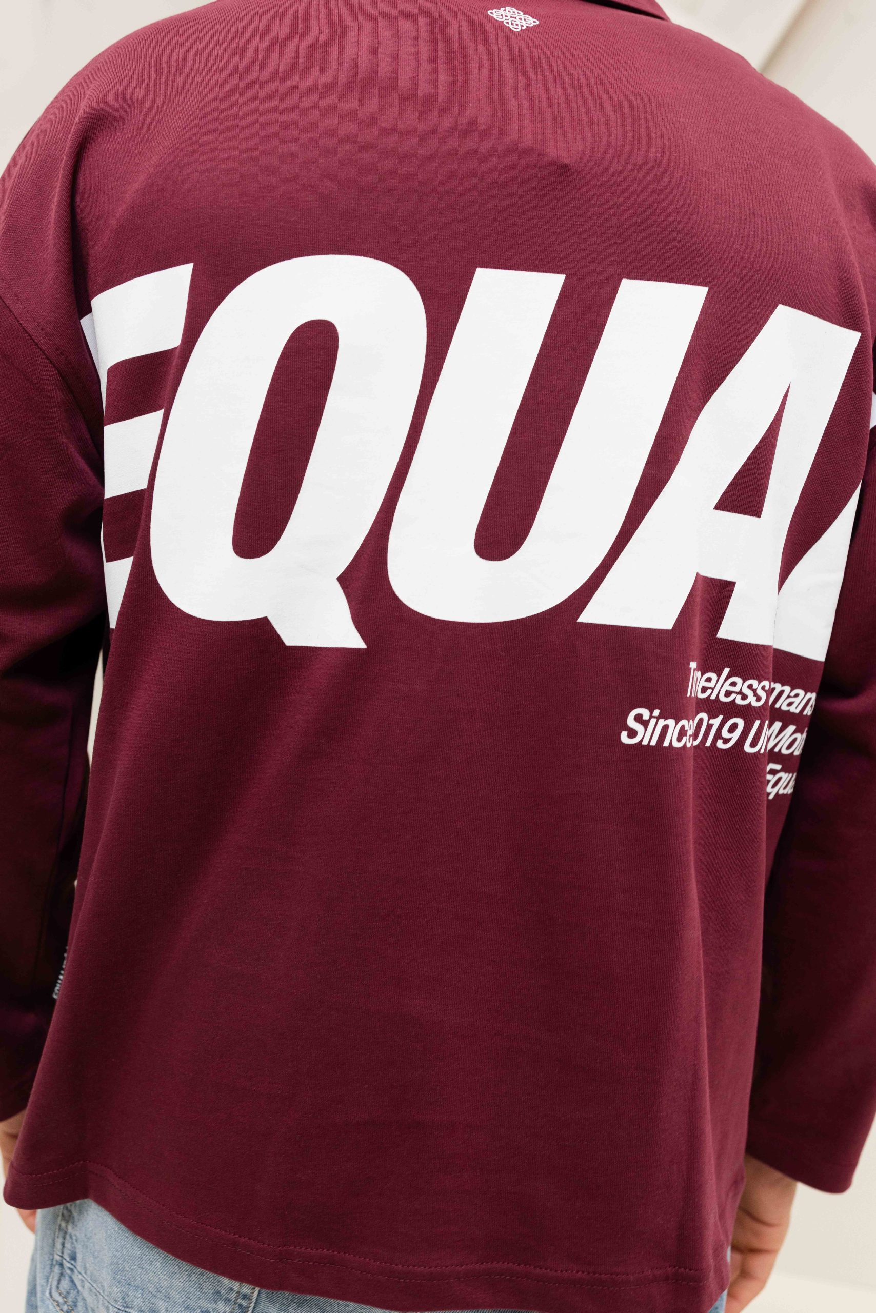 Equalite Elia Longsleeve Polo Heren Donkerrood