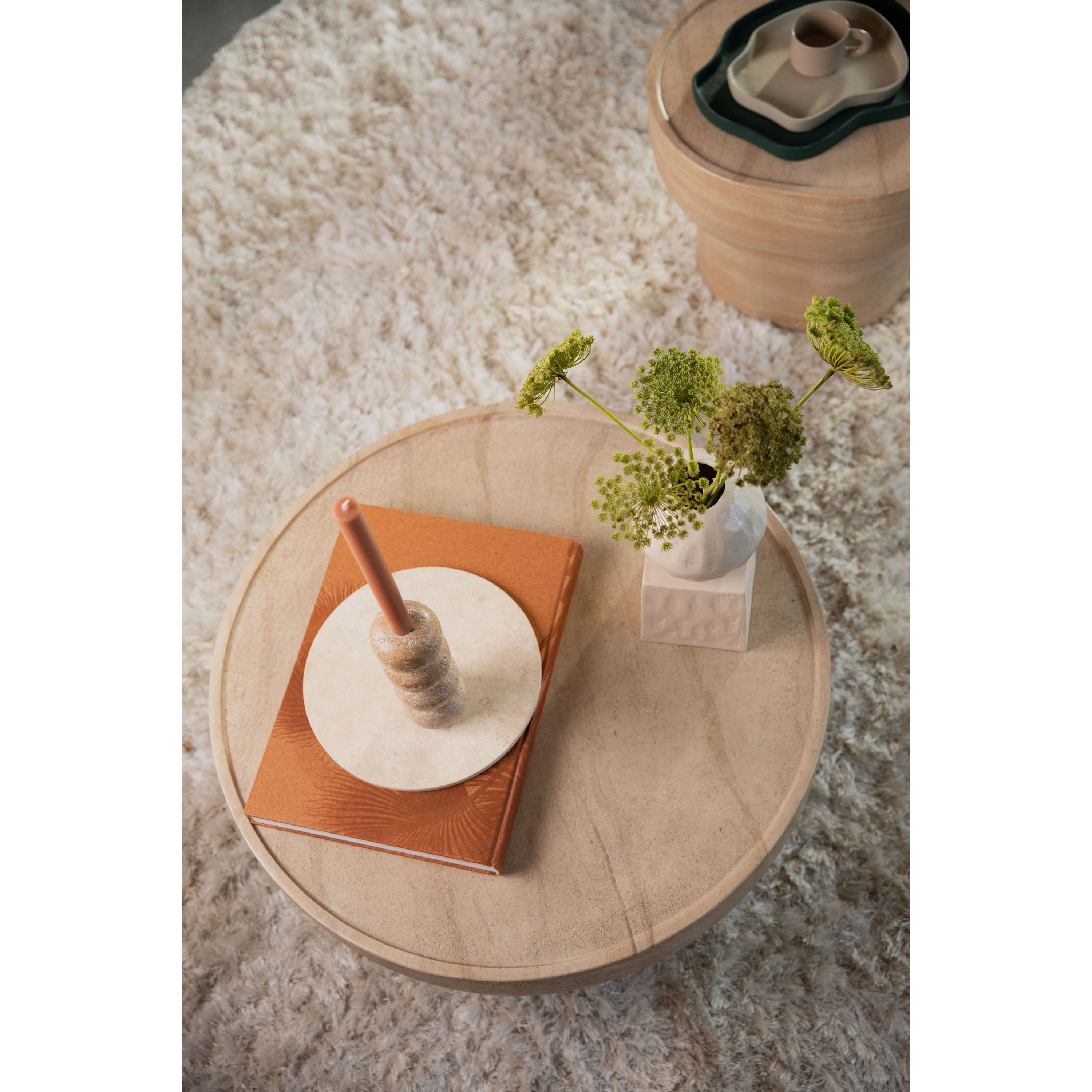 Zuiver Noble Salontafel Rond - Beige